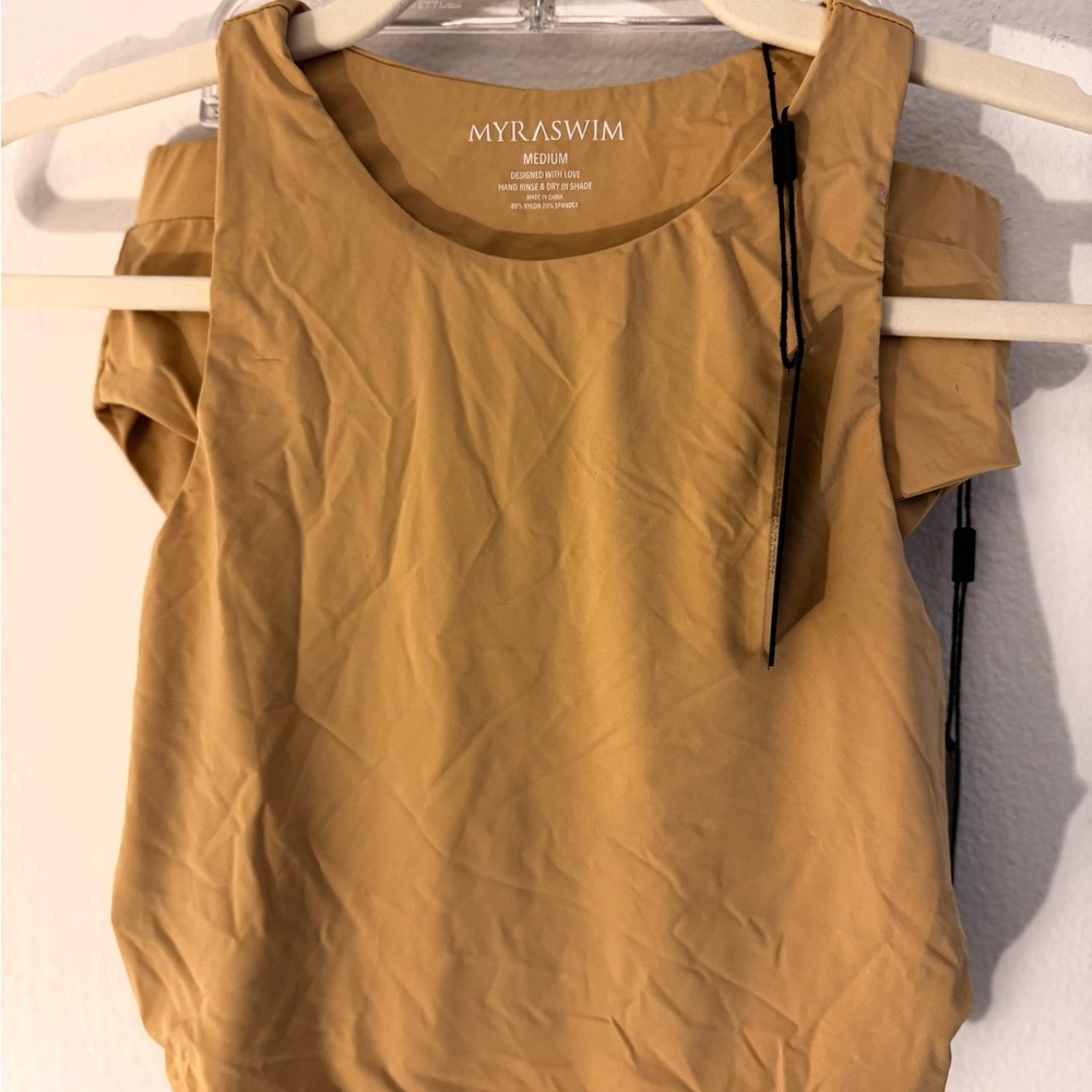 MyraSwim Women's Tan Swim Blouse